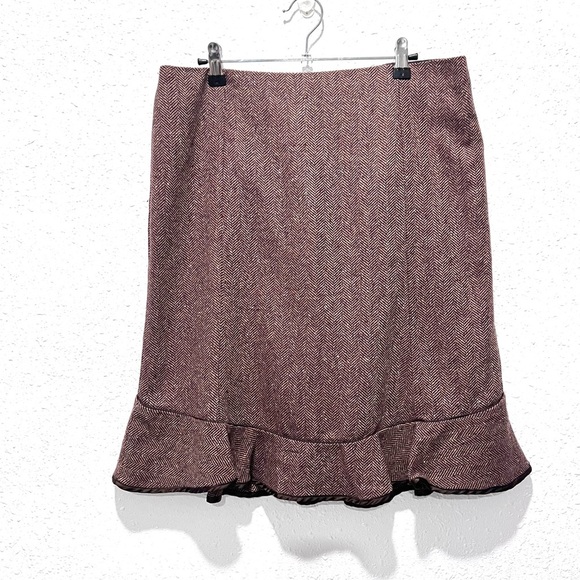 GAP Pink Trumpet Skirt Knee-Length Ruffled 8 - Picture 1 of 7